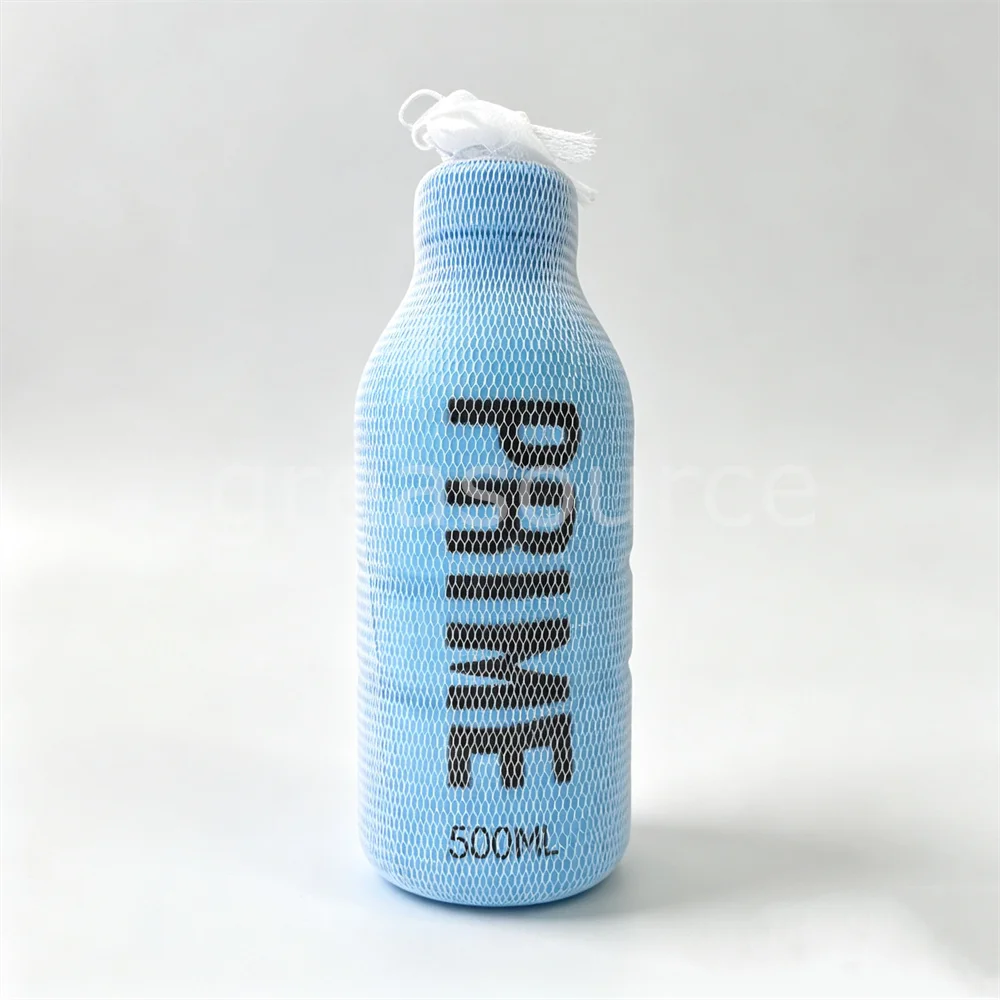 500ml Prime Drink Bottle Shaped Slow Rebound Pu Drawstring Mesh Aesthetic Desktop Ornament Beverage Shop Window Display Gift Fun